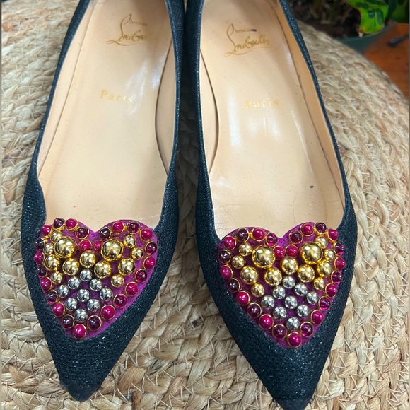 Coramia Flat black glitter ballerina - Picture 4 of 12